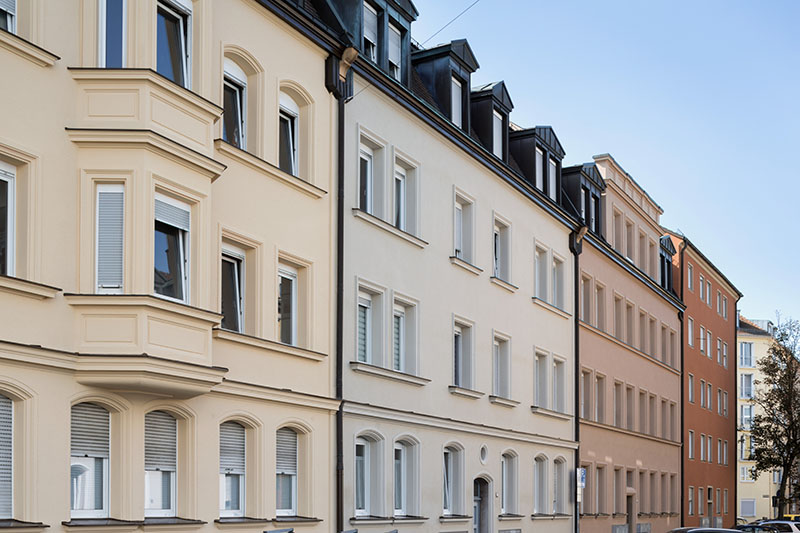 Wohnungsgenossenschaft Sigmund Schuckert Fassadenrenovierung Galvanistrasse in Nürnberg